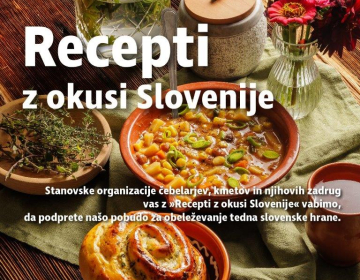 Iz dneva v teden slovenske hrane z »Recepti z okus