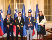 S podelitve priznanja IMK leta 2019 pri predsedniku Republike Slovenije