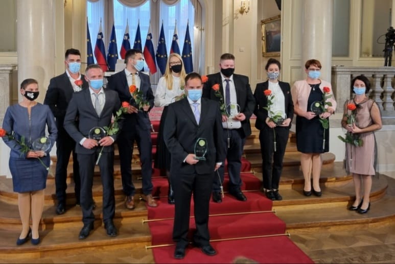 Kandidati za IMK 2021 na sprejemu pri predsedniku RS Borutu Pahorju
